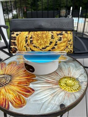 Vintage Gianni Versace Baroque Leopard Print Long Wallet 🖤✨
